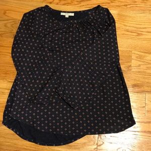 Patterned blouse from the Loft